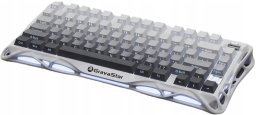 Klawiatura GravaStar Mercury K1 Gradient White Kailh Cherry Pink (10607)