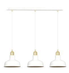 Lampa wisząca Pozostali Emibig Ibor lampa wisząca zwis 3x15W E27 biała/złota (1043/3)