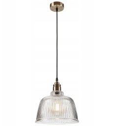 Lampa wisząca Lamkur Asta lampa wisząca zwis 1x60W E27 złota/przezroczysta (41902)