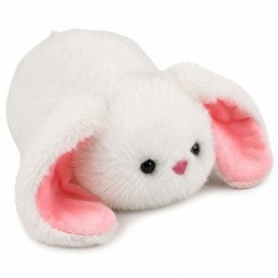 LeanToys Pluszowy Króliczek Zając z Długimi Uszami Maskotka Przytulanka Biały 16 cm