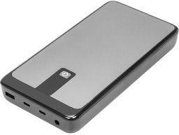 EXD Bateria zewnętrzna 25200mAh, PD60W, QC3.0, 2x USB-C, USB-A, 10 adapterów (PB931200)