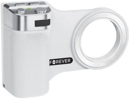 Selfie stick 4kom.pl Forever uchwyt do telefonu/selfie stick BT do MagSafe PHSS-100 biały (GSM276124)