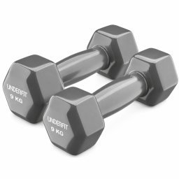 UNDERFIT Hantla winylowa fitness 2 x 9 kg