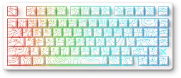 Klawiatura MCHOSE Jet 75 Kailh Magnetic God Switch (6941750501147)