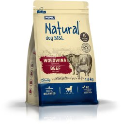 NATURAL Wołowina z jagnięciną sucha karma dla psów 1,6kg