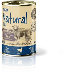 NATURAL Jagnięcina z gęsiną i marchewką mokra karma dla psów 400g