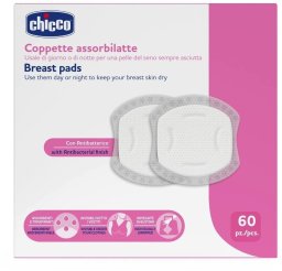 Chicco Wkładki laktacyjne Chicco_antybakteryjne białe 60szt (8058664192656)