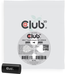 Adapter USB Club 3D Club3D Adapter USB-C > USB-C 40Gbps 240W 8K@60Hz Bu/Bu retail (CAC-2507)