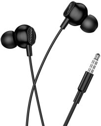 Słuchawki Hoco Przewodowe douszne z mikrofonem Jack 3,5 mm M119 czarne