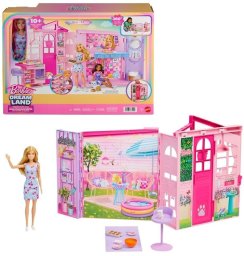 Mattel Barbie Weekendowy domek dla lalek zestaw i lalka EDUKAMP (0194735374441)
