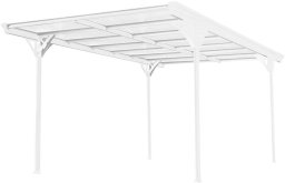 Westmann Wiata dachowa aluminiowa na płaski dach Helsinki Biały 503x305x232cm (ISCPH500W)