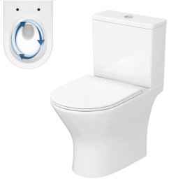 Zestaw kompaktowy WC Cersanit Kompakt 934 SBTW TAKO PRO Oval 011 3/6 DES DUR WO ŁW (CCKZ1016930001)