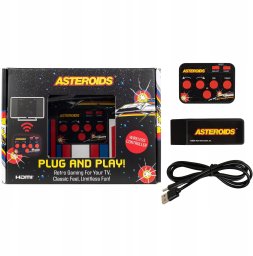 naszswiat Konsola Asteroids Atari gra na TV HDMI Arcade Retro kontroler bezprzewodowy / Asteroids Plug And Play / 320187 (SB12135)