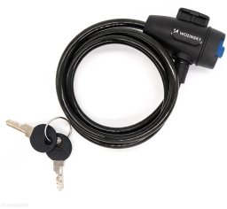 Wozinsky Zapięcie rowerowe WZR-K3 linkowe na klucz 90 cm - czarne (5907769389047)