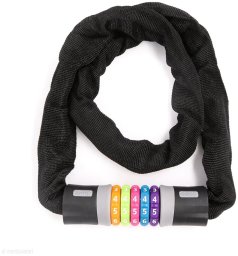 Wozinsky Zapięcie rowerowe WZR-K1 łańcuchowe na kod 100 cm - czarne (5907769389023)