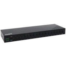Exsys EX-12276HMS – 16-portowy metalowy hub USB 3.2 Gen 2x1 z ochroną przed wyładowaniami elektrostatycznymi (ESD) 15 kV, do mon (15.06.3496)