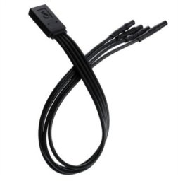 Bachmann OCHNO Adapter przełączający 4-portowy, aluminiowy, z wbudowanym przyciskiem LED (19.07.3400)