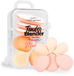 Aptel Gąbeczki do makijażu Clavier_Set Tender Blender Mua Kit Beige 6szt. (5907996055715)