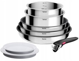Tefal Zestaw patelni i garnków Tefal Ingenio Cook Eat - 8 elementów (L881S804)
