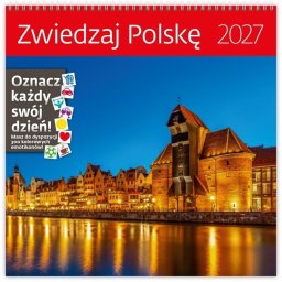 Helma Kalendarz 2027 ścienny 30x30cm Zwiedzaj... EDUKAMP (8596641052468)