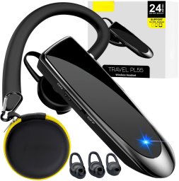 Słuchawki Matnox Bezprzewodowa słuchawka do rozmów do ucha Bluetooth mikrofon dla kierowców (SŁUCHAWKA DO UCHA ROZMÓW BT 5.0 ETUI ZESTAW)