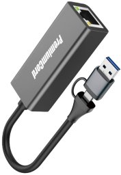 Adapter USB PremiumCord USB-C a USB-A na Gigabit 10/100/1000Mbps 15cm (ku31ether07)