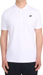 4f Koszulka męska polo M0770 biała 4FWMM00TPTSM0770 10S S