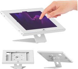Stojak Maclean Reklamowy do tabletu , z blokadą. 10.9"-11", iPad Air/ Pro, Samsung Tab A&S Series, 220x323x22mm, W (MC-957)