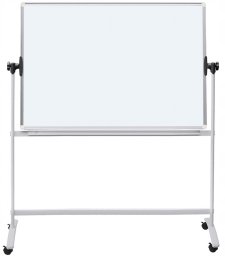 Office Products Tablica mobilna suchoś. -magn. OFFICE PRODUCTS, dwustronna, lakierowana, rama aluminiowa, regulacja kąta nachylenia, 200x100cm, (20066811-14)