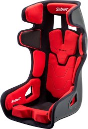 Sabelt GT PAD XL racing seat, fiberglass shell, FIA-approved, modular - black/red (00213-01-04-RED)