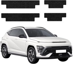 GrizzGlass Czarna powłoka techniczna HeavyDuty Black na progi do Hyundai Kona N-Line (2023-2026) [4w1] (GRZ20489)