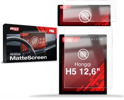 GrizzGlass Folia matowa CarDisplay Protection do Hongqi H5 12,6" (2025-2026) [2w1] (GRZ21676)