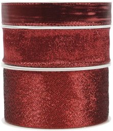 Party Deco Ribbon red 1.5CMX4M/2.5CMX3M/4CMX2M