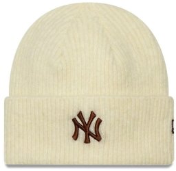 New Era Wmns Wide Cuff Beanie New York Yankees Hat Beżowe One size (60915815)