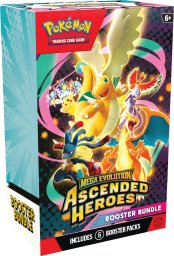 Pokemon The Company Kolekcjonerska Gra Karciana - Pokémon TCG Mega Evolution Ascended Heroes Booster Bundle 6 pakietów + Karty Energii