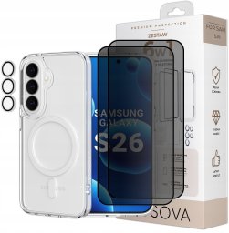 OSOVA Etui Do Samsung S26 Do Magsafe Osova Szkło Privacy +Szkło Aparat Zestaw 6W1