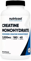 6PAK Nutrition NUTRICOST Creatine Monohydrate - Monohydrat kreatyny (180 kaps.)