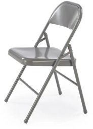 Halmar Krzesło metalowe K565 szare składane (V-CH-K/565-KR-POPIEL)