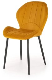 Halmar Krzesło tapicerowane K538 velvet musztardowe (V-CH-K/538-KR-MUSZTARDOWY)
