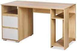 Haciendo el Indio Biurko młodzieżowe Dalia 138cm buk/szare LITTLE SKY (LS-BIURKO-DALIA-BUK/POPIEL)