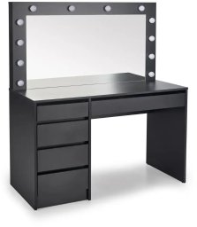 Halmar Toaletka Hollywood XL czarna (V-PL-HOLLYWOOD_XL-TOALETKA-CZARNY)