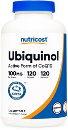JARROW FORMULAS NUTRICOST Ubiquinol 100 mg - Ubichinol (120 miękkich kaps.)