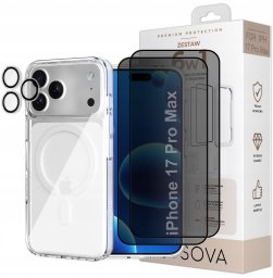 OSOVA Etui Do Iphone 17 Pro Max Do Magsafe Osova Szkło Privacy + Szkło Aparat 6W1