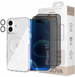 OSOVA Etui Do Iphone 17 Do Magsafe Osova Szkło Privacy + Szkło Aparat Zestaw 6W1