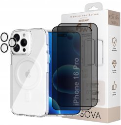 OSOVA Etui Do Iphone 16 Pro Do Magsafe Osova Szkło Privacy + Szkło Aparat 6W1