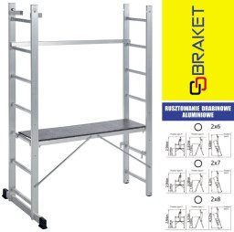 Braket Rusztowanie aluminiowe drabinowe Eco* 2X8