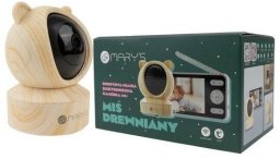 Niania Marys Elektroniczna 2w1 Miś drewniany EDUKAMP (5906555617937)