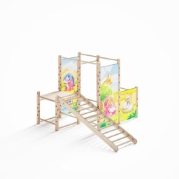 Plum Mały plac zabaw Montessori z drabinką drewnianą
