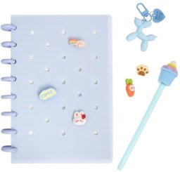 Hamelin Zeszyt z wpinkami i akcesoriami Pastel blue EDUKAMP (5907589920338)