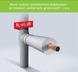 Armacell Izolacja polietylenowa, otulina o grubości 9 mm, klasa palności BL-s1, d0 [NRO] Tubolit DG Plus TL-42/9-DGPlus 2m